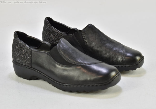 Rieker Damen Halbschuhe Slipper Ballerinas EUR 38 Nr. 25-U 1409 - Schuh-Gebraucht - Second-hand - gebrauchte Schuhe