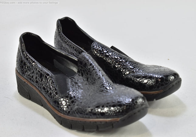 Rieker Damen Halbschuhe Slipper Ballerinas EUR 40 Nr. 25-T 743-gebrauchte schuhe-second hand-SchuhGebraucht