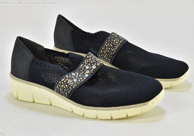 Rieker Damen Halbschuhe Slipper Ballerinas EUR 40 Nr. 25-U 1442 - Schuh-Gebraucht - Second-hand - gebrauchte Schuhe