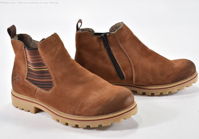 Rieker Damen Stiefelette Boots EUR 38 Nr. 25-B 335 - Schuh-Gebraucht - Second-hand - gebrauchte Schuhe