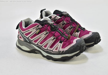 Salomon Powerband GTX Damen Wanderschuhe Trekking EUR 38 Nr. 25-V 346-gebrauchte Schuhe-second hand-SchuhGebraucht