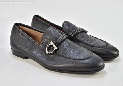 Salvatore Ferragamo Herren Halbschuhe Slipper UK 10 Nr. 25-T 962-gebrauchte schuhe-second hand-SchuhGebraucht