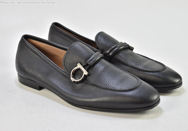 Salvatore Ferragamo Herren Halbschuhe Slipper UK 10 Nr. 25-T 962-gebrauchte schuhe-second hand-SchuhGebraucht