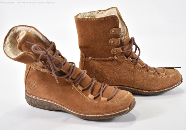 Timberland Damen Stiefelette Boots US 6,5 Nr. 25-B 366 - Schuh-Gebraucht - Second-hand - gebrauchte Schuhe