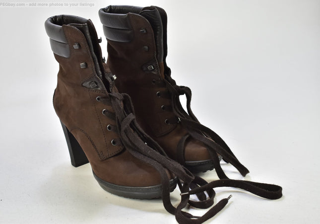 Tods Damen Stiefelette Boots EUR 37,5 Nr. 25-B 744-gebrauchte schuhe-second hand-SchuhGebraucht