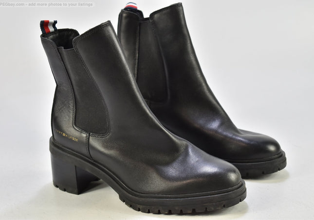 Tommy Hilfiger Damen Stiefelette Boots EUR 40 Nr. 25-B 557-second hand-gebrauchte Schuhe-SchuhGebraucht