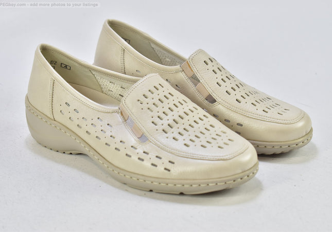 Waldläufer Damen Halbschuhe Slipper Ballerinas UK 4 Nr. 25-U 2149