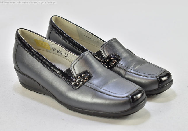 Waldläufer Damen Halbschuhe Slipper Ballerinas UK 5,5 Nr. 25-T 754-gebrauchte schuhe-second hand-SchuhGebraucht