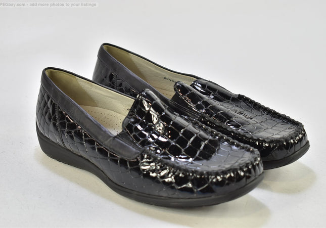 Waldläufer Damen Halbschuhe Slipper Ballerinas UK 8 Nr. 25-U 2447