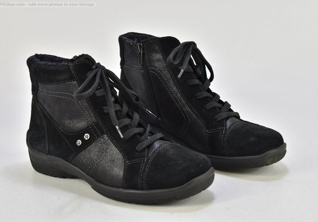 Waldläufer Damen Stiefelette Boots UK 4,5 Nr. 25-B 605-second hand-gebrauchte Schuhe-SchuhGebraucht