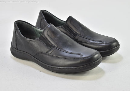Waldläufer Herren Halbschuhe Slipper UK 7 Nr. 25-T 956-gebrauchte schuhe-second hand-SchuhGebraucht