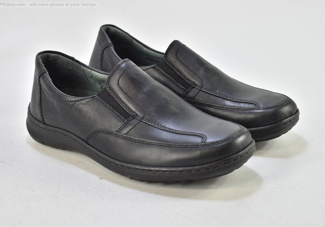 Waldläufer Herren Halbschuhe Slipper UK 7 Nr. 25-T 956-gebrauchte schuhe-second hand-SchuhGebraucht